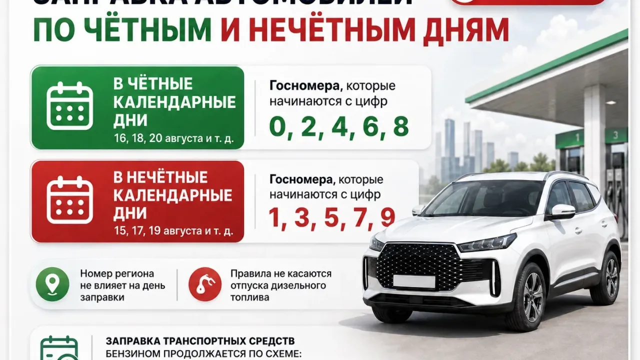 В Калужской области введут продажу бензина по схеме "чёт-нечёт"